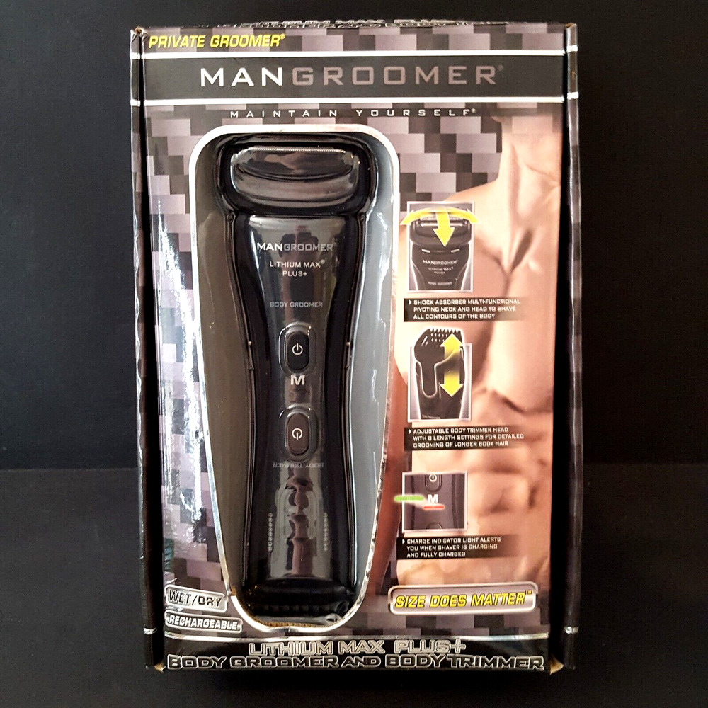 Mangroomer Lithium Max Plus Body Groomer, Ball & Body Trimmer Brand New Sealed